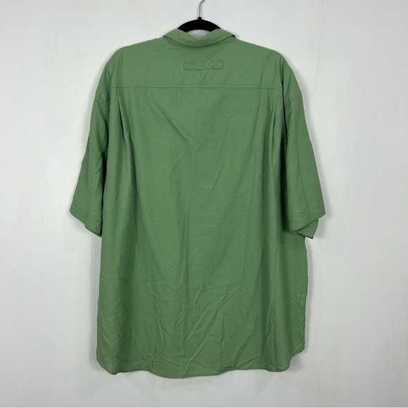 DULUTH TRADING Green button up lightweight breathing button top H1 - Picture 5 of 5
